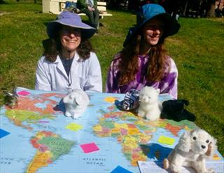 Dr. Camille Fischer of Redwood City, California, and her daughter, Charlotte (right)